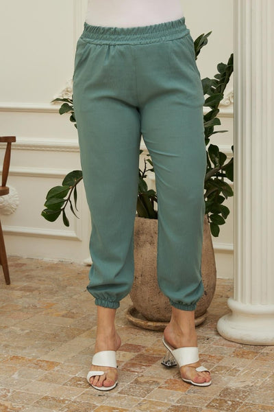 BEL VE PAÇA LASTİKLİ AEROBİN BÜYÜK BEDEN PANTOLON