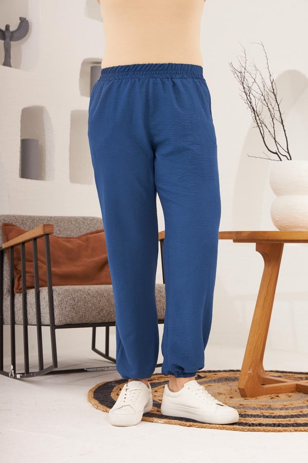 BEL VE PAÇA LASTİKLİ AEROBİN BÜYÜK BEDEN PANTOLON