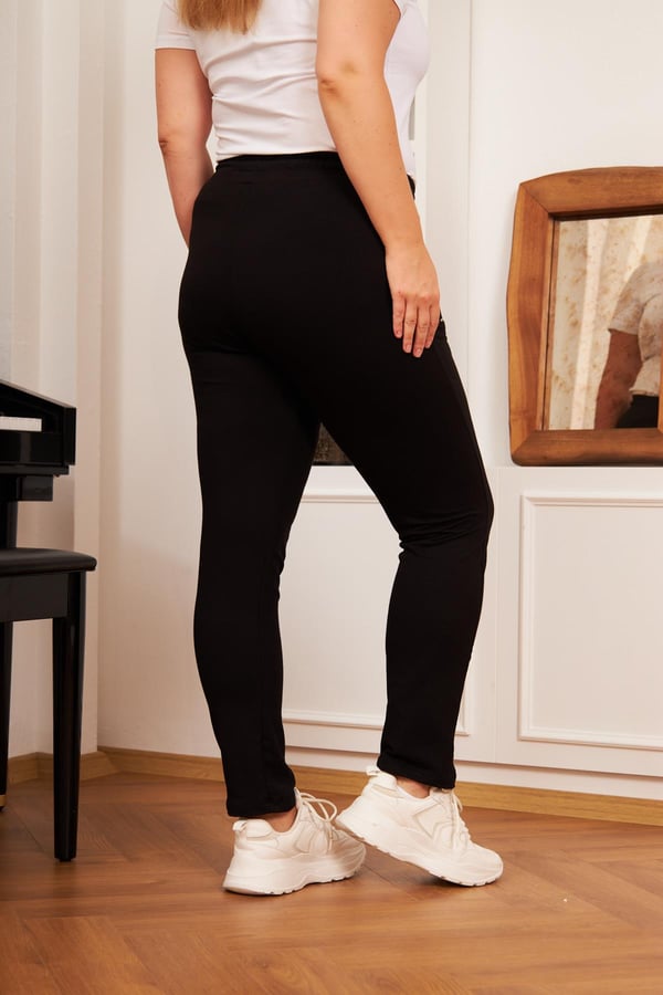 Büyük Beden Kapüşonlu Eşofman Takımı Siyah