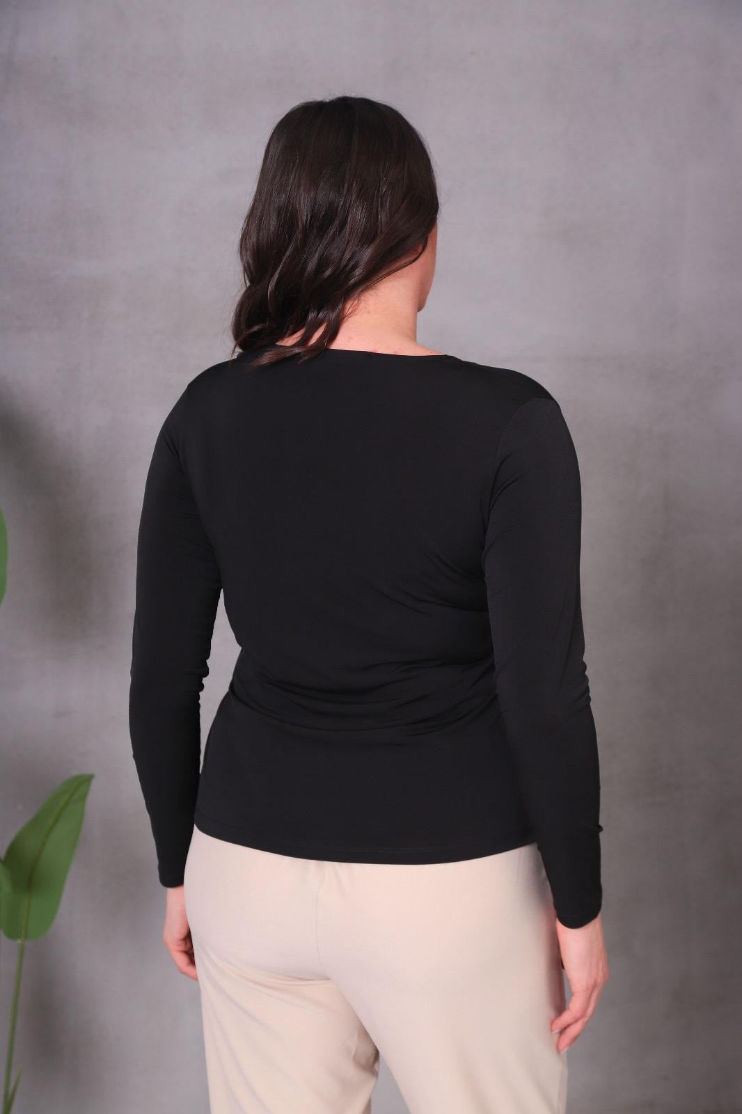 BÜYÜK BEDEN KRUVAZE BLUZ