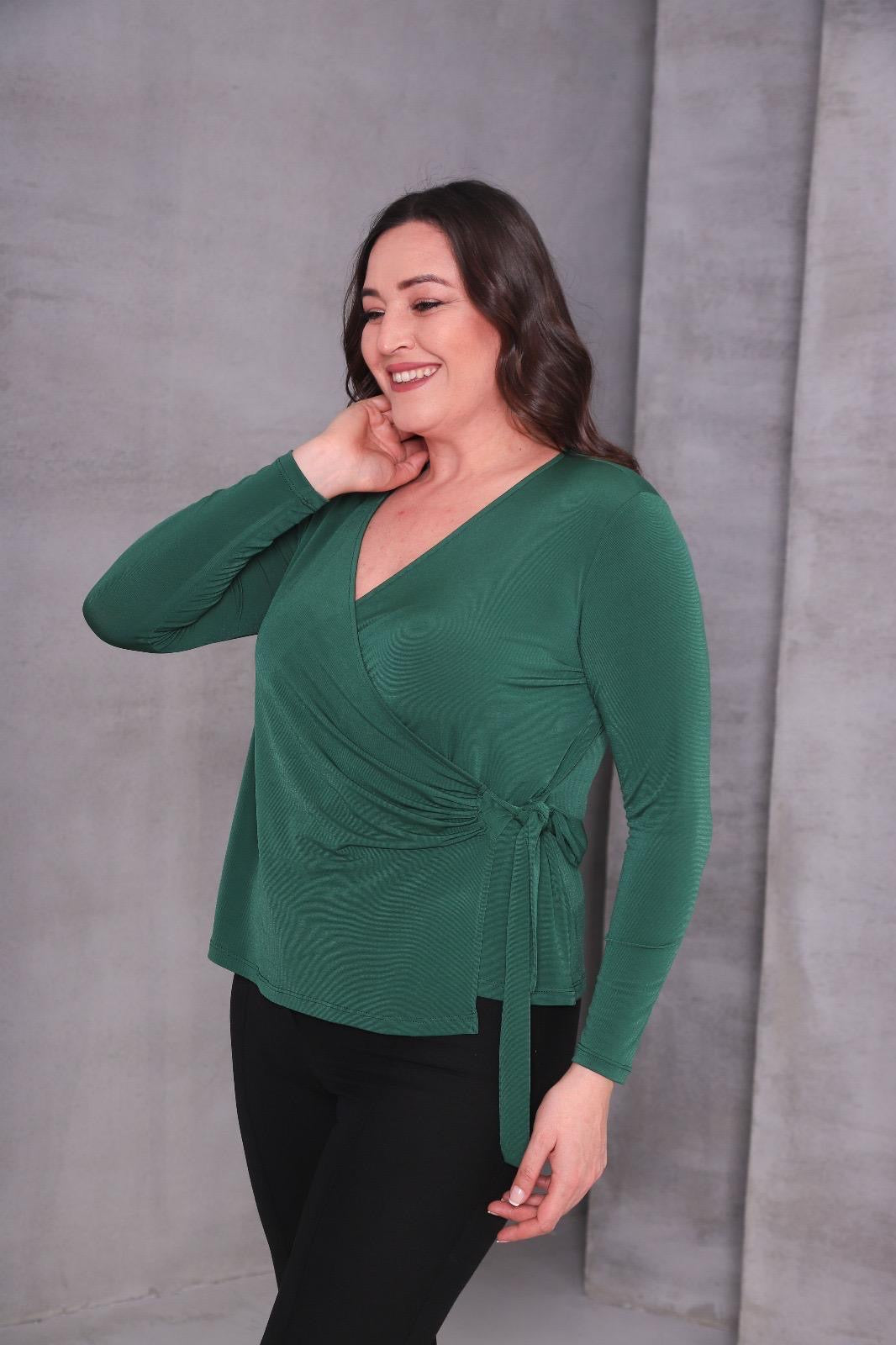 BÜYÜK BEDEN KRUVAZE BLUZ