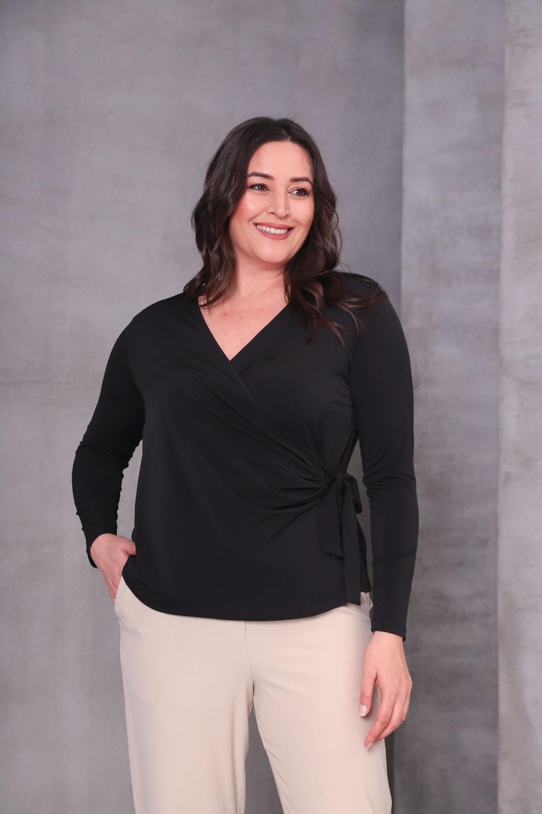 BÜYÜK BEDEN KRUVAZE BLUZ