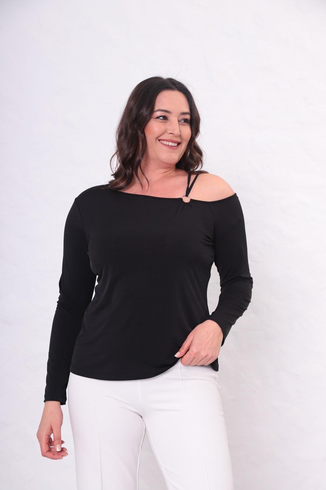 BÜYÜK BEDEN KRUVAZE BLUZ