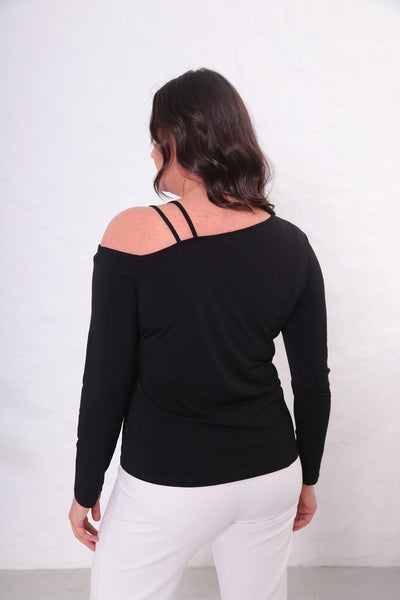 BÜYÜK BEDEN HALKA DETAYLI BLUZ