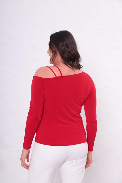 BÜYÜK BEDEN HALKA DETAYLI BLUZ