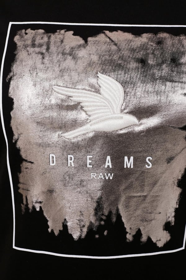 NAKIŞ İŞLEMELİ BASKILI BÜYÜK BEDEN TİŞÖRT