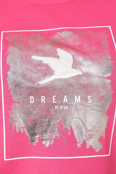 NAKIŞ İŞLEMELİ BASKILI BÜYÜK BEDEN TİŞÖRT