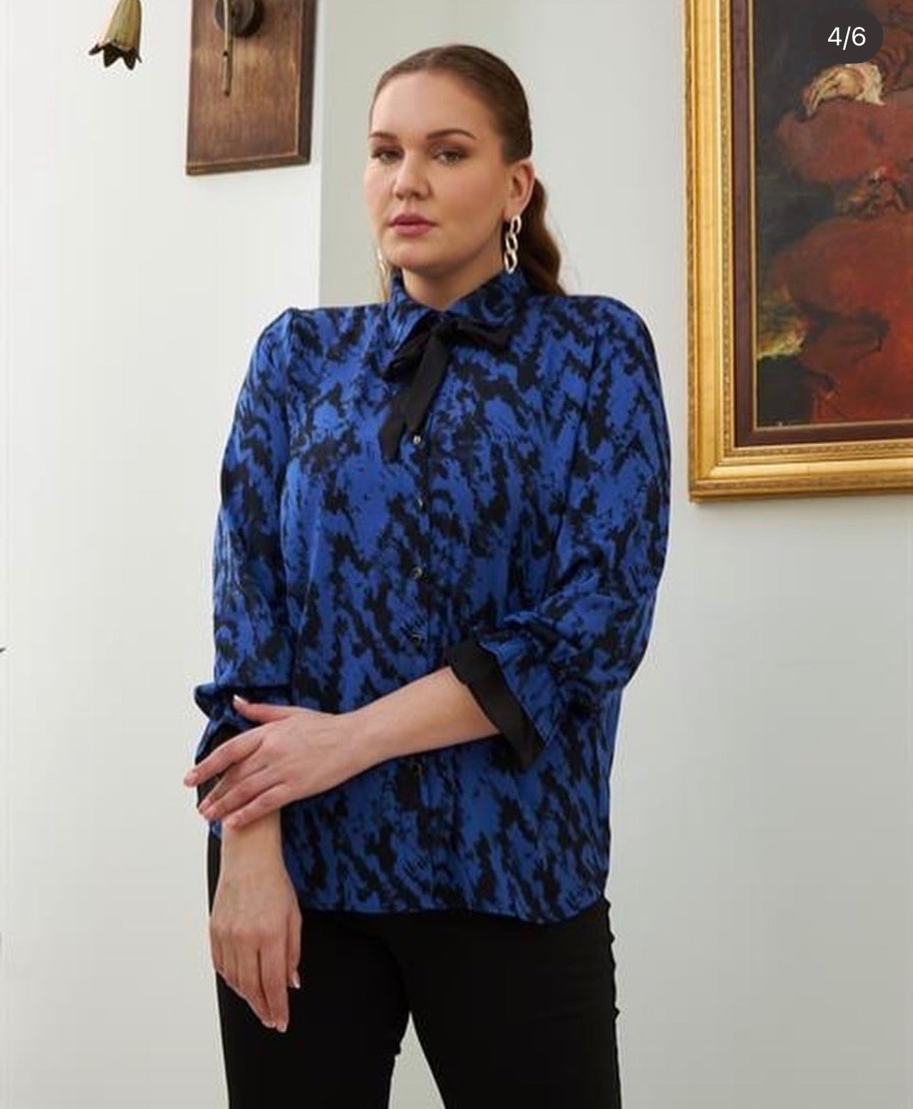 BÜYÜK BEDEN SATEN GÖMLEK