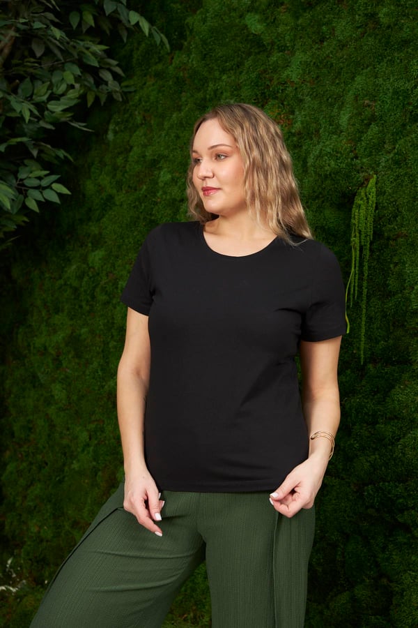 BÜYÜK BEDEN BİSİKLET YAKA TİŞÖRT