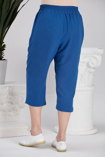 BELİ LASTİKLİ BÜYÜK BEDEN KAPRİ