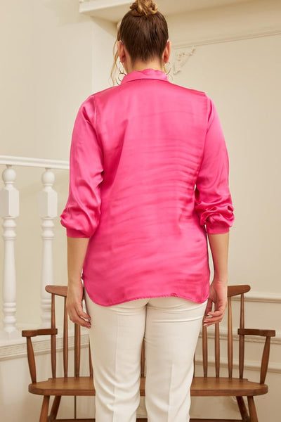 BÜYÜK BEDEN SATEN GÖMLEK