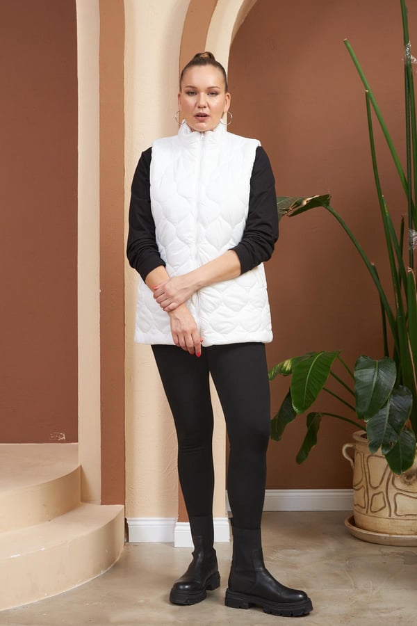 BÜYÜK BEDEN KAPİTONE YELEK